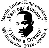 A képen a Martin Luther King-emléknap elsőnapi bélyegző látható