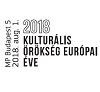 A képen a 2018 Kulturális Örökség Európai Éve elsőnapi bélyegző látható