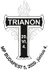A képen Trianon - 20. VI. 4.  bélyegzőlenyomat látható