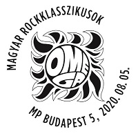 A képen A magyar rockklasszikusok bélyegző lenyomat látható