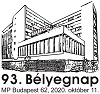 A képen a 93. Bélyegnap bélyegzőlenyomat látható