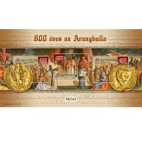 A képen a 800 éves az Aranybulla bélyeg látható