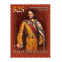A képen Andrássy Gyula gróf bélyeg látható