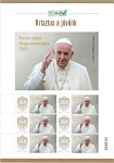 A képen a Ferenc pápa 2023 bélyeg látható