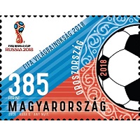A képen a fifa világbajnokság 2018 bélyeg látható
