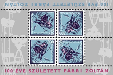 A képen a 100 éve született fábri zoltán kisív látható