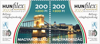 A képen a HUNFILEX 2022 Budapest bélyegsor látható
