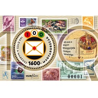 A képen a 100 ÉVES A MAGYAR BÉLYEGGYŰJTŐK ORSZÁGOS SZÖVETSÉGE bélyeg látható