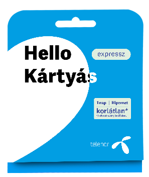 A képen egy Telenor kártya csomag látható.