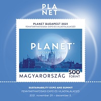 A képen a Planet 2021 bélyeg látható