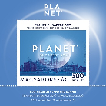 A képen a Planet 2021 bélyegblokk látható