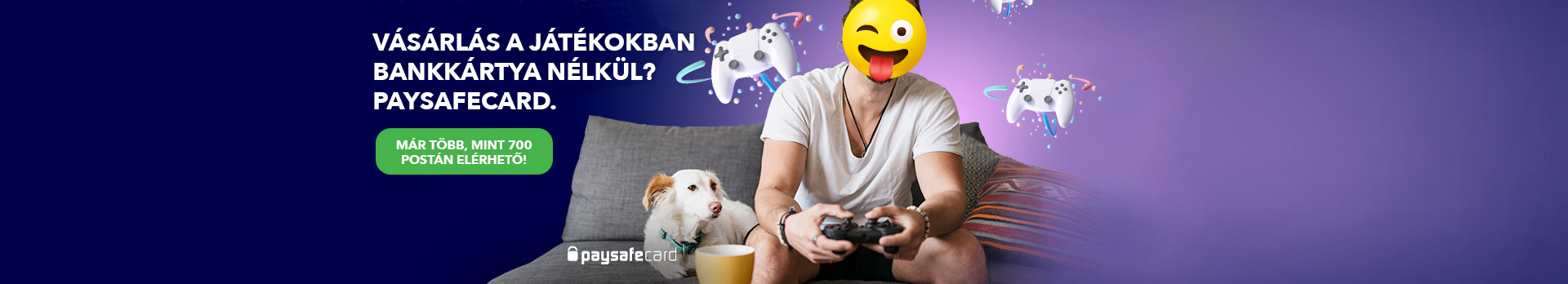 Vásárlás a játékokban bankkártya nélkül? Paysafecard. Már több, mint 700 postán elérhető!