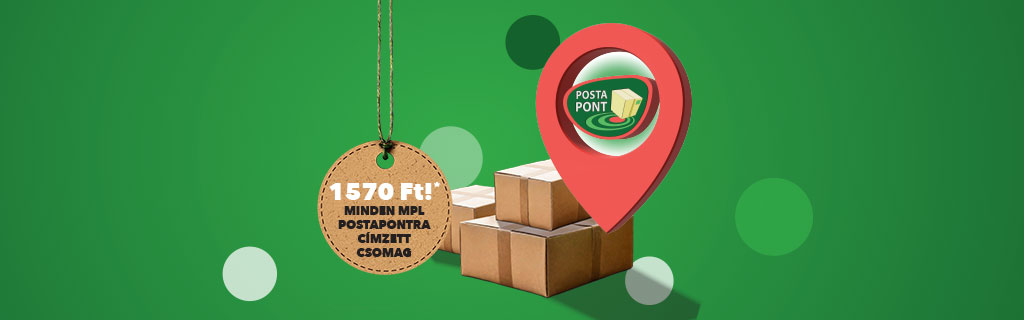 csomagfeladás szuper jó áron, most 1570 Ft minden MPL podtapontra címzett csomag