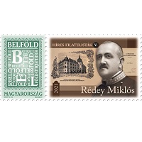 A bélyegen Rédey Miklós arcképe látható.