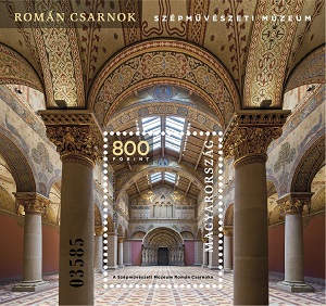 A képen a A Szépművészeti Múzeum felújított Román Csarnoka blokk látható