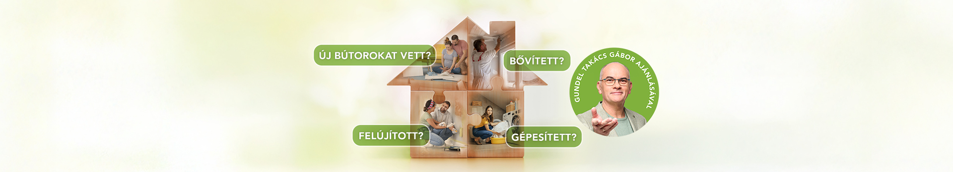 Új bútorokat vett? Bővített? Felújított? Gépesített? Gundel Takács Gábor ajánlásával.