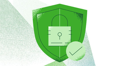 A képen biztonságot jelképező pajzs látható.